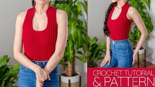 How to Crochet a Vest Top | Pattern & Tutorial DIY