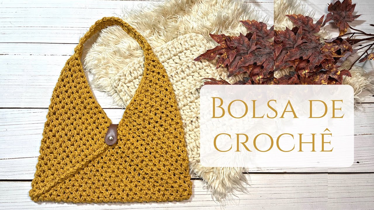 Bolsa de crochê em barbante fácil passo a passo/ Bolsa de Ganchillo/ Crochet Bag/ Crochet tutorial