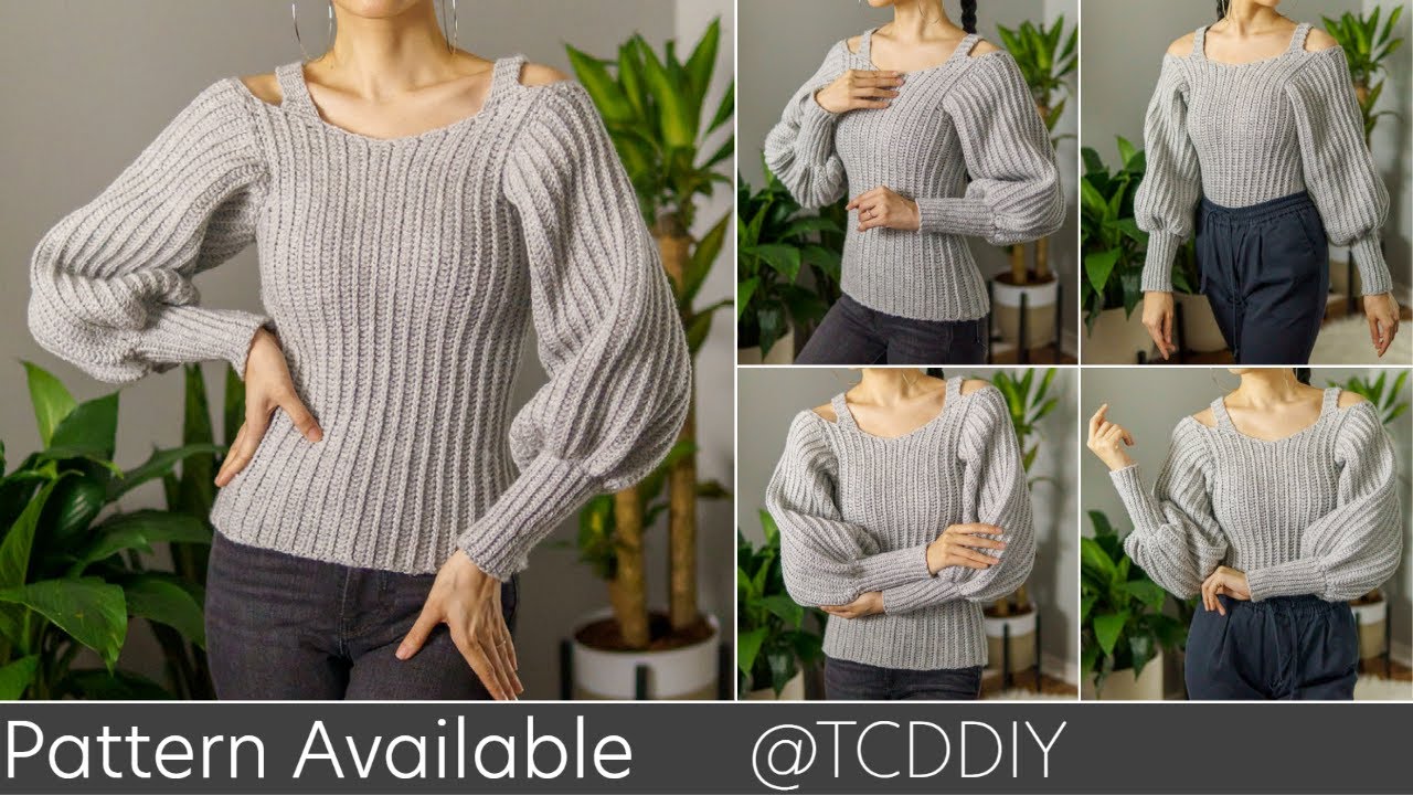 How to Crochet a Sweater w. Strap | Pattern & Tutorial DIY