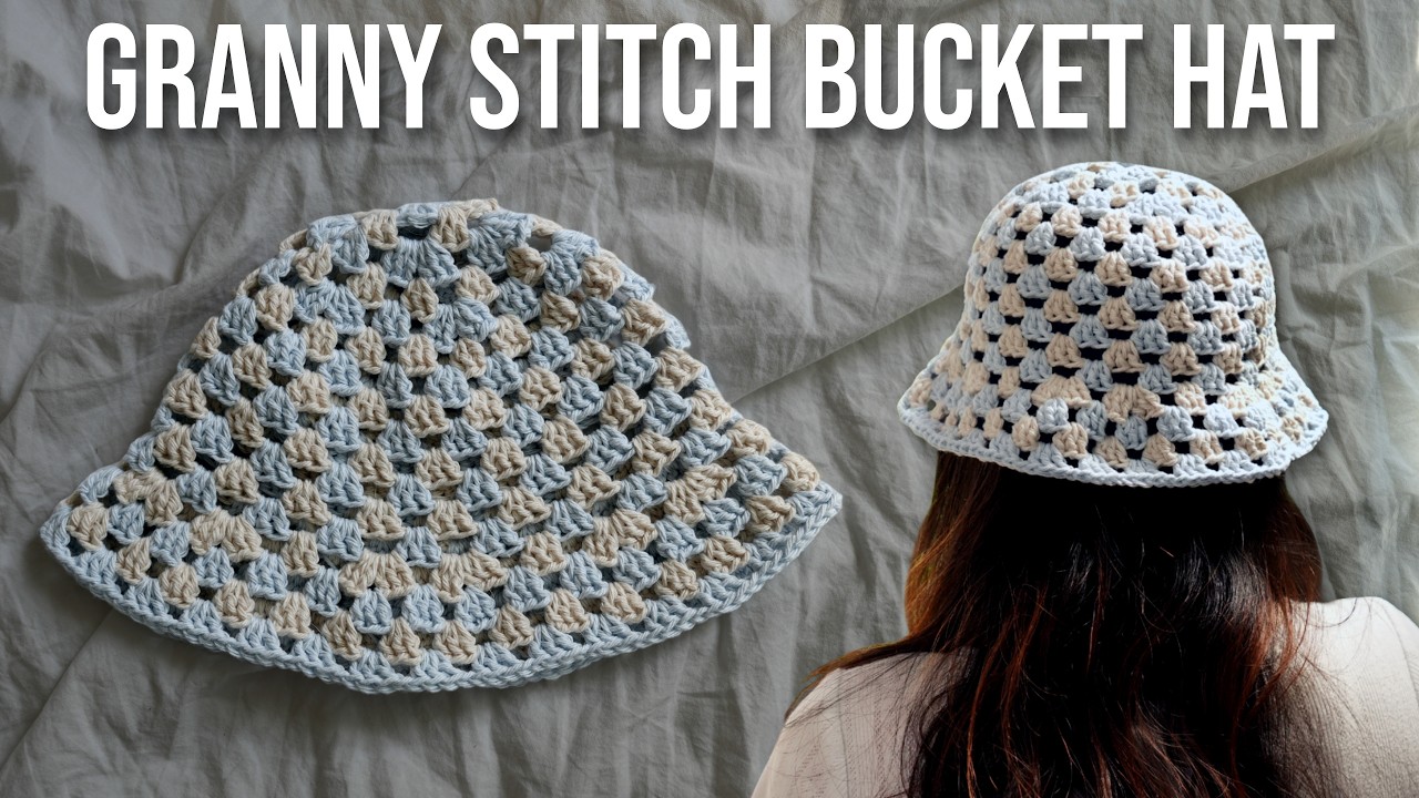 Granny Stitch Bucket Hat Tutorial | Crochet Mesh Bucket Hat