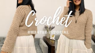 Crisscross crochet stich crochet sweater for beginners FREE crochet patterns