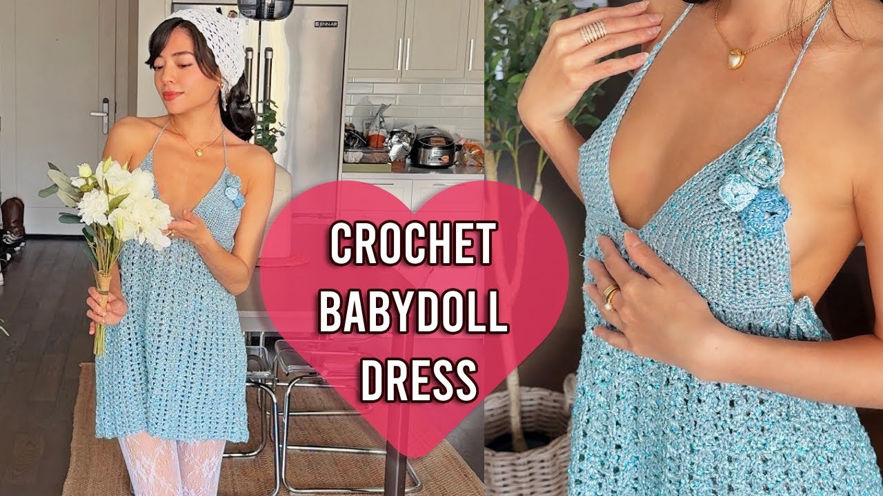 How to Crochet Babydoll Dress! |ALL SIZES~ Crochet Dress Tutorial