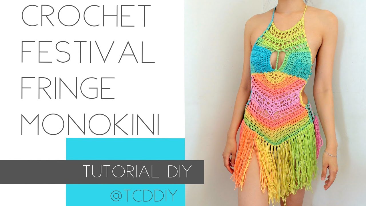 How to Crochet a Festival Fringe Monokini | Tutorial DIY