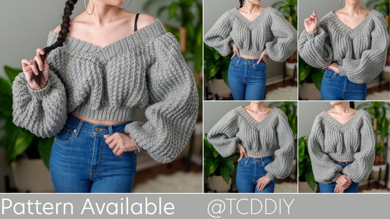 How to Crochet: Oversized Sweater | Pattern & Tutorial DIY