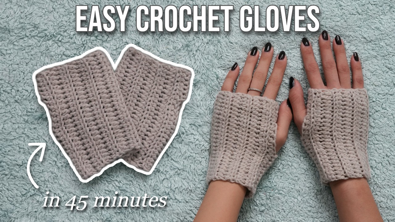 Quick & Easy Crochet Wrist Wamers Tutorial
