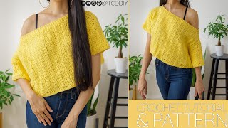 How to Crochet an Oversized Top | Pattern & Tutorial DIY