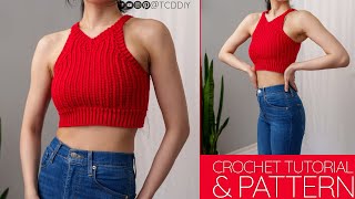 How to Crochet: Crop Top | Pattern & Tutorial DIY