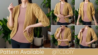 How to Crochet a Cardigan | Pattern & Tutorial DIY
