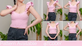 How to Crochet: Ruffle Tank Top | Pattern & Tutorial DIY