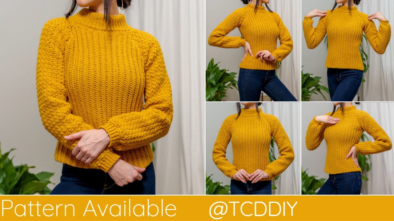 How to Crochet a Turtleneck Sweater | Pattern & Tutorial DIY