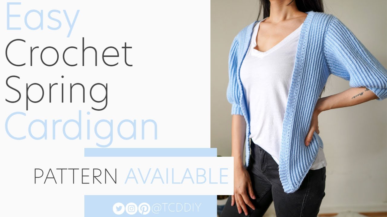 How to Crochet: Easy Spring Cardigan | Pattern & Tutorial DIY