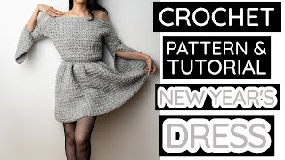 Crochet This Dazzling NYE Party Dress | Pattern & Tutorial DIY