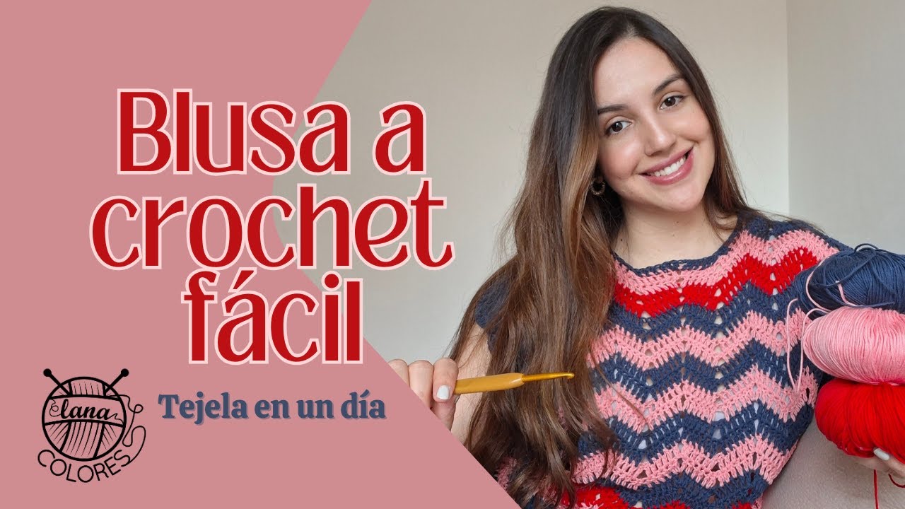 APRENDE A TEJER TU PRIMERA PRENDA DE VERANO | Blusa Coral Crochet tutorial paso a paso