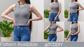 How to Crochet: Modern Vest | Pattern & Tutorial DIY
