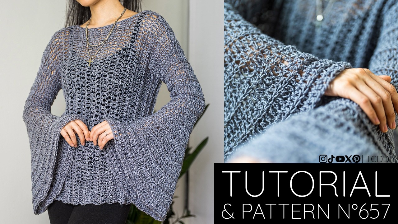 Airy Bell Sleeve Top | Pattern & Tutorial #657