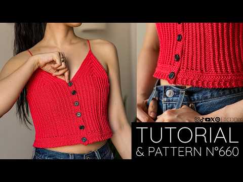 Cute Summer Button Tank Top | Pattern & Tutorial #660
