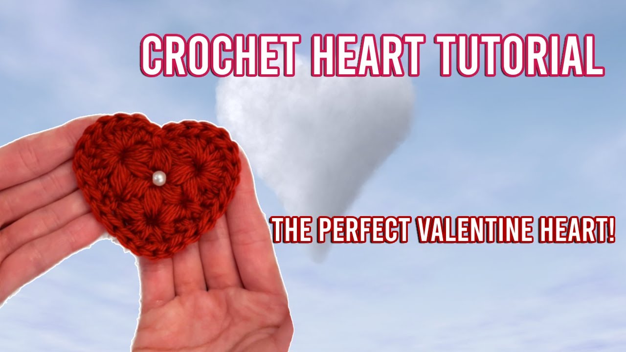 How to Crochet a Heart in 5 minutes! | Jasmine Stitch Crochet Heart Tutorial