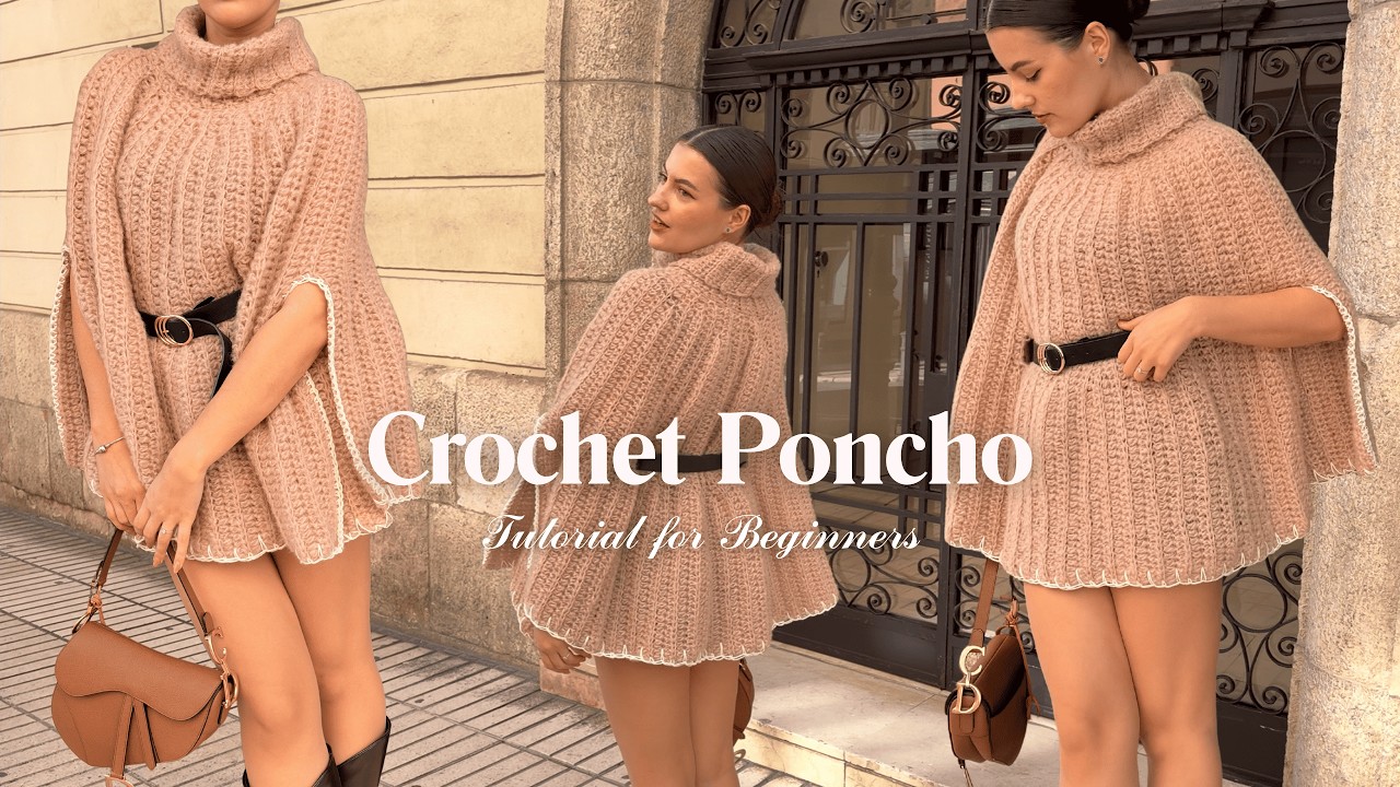 Crochet Poncho Tutorial | Beginner Friendly ๐๐งถ