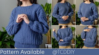How to Crochet a Classic Sweater | Pattern & Tutorial DIY