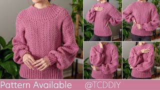How to Crochet a Sweater | Pattern & Tutorial DIY