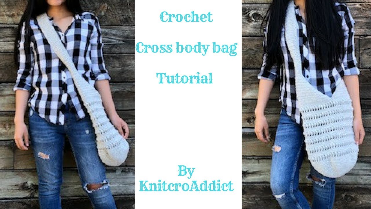 How to crochet cross body bag