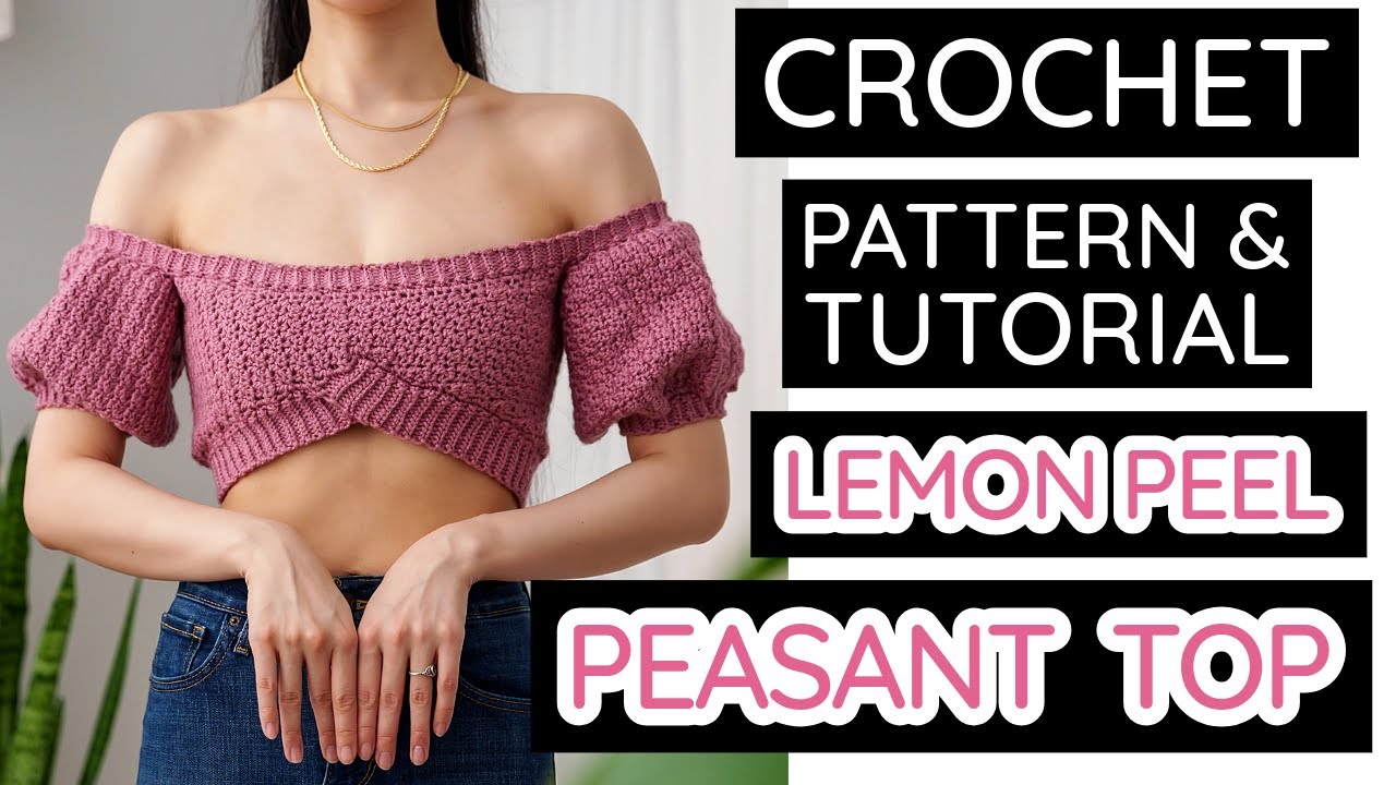 How to Crochet: Off the Shoulder Top | Pattern & Tutorial DIY
