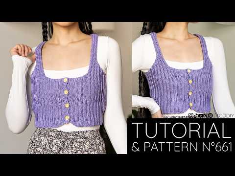 Button Up Vest | Pattern & Tutorial #661