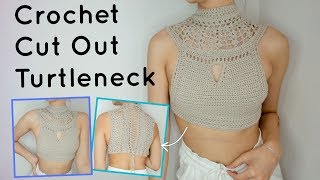 Crochet Cut Out Turtleneck | Tutorial DIY
