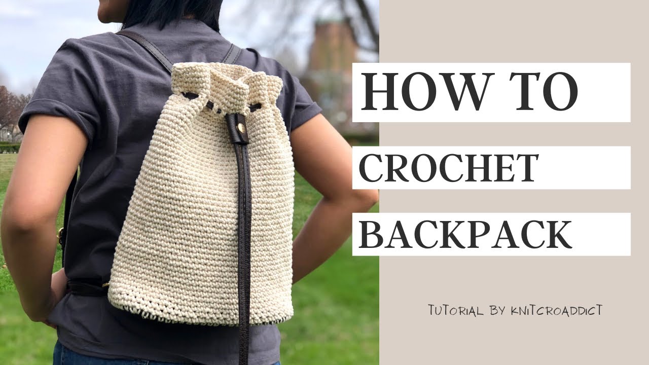 How to make a crochet back pack for beginners /Crochet beginner back pack