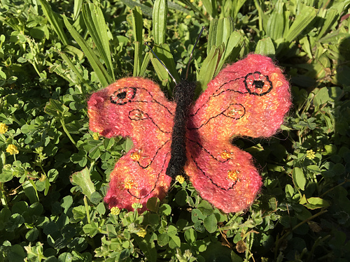 Felted butterfly