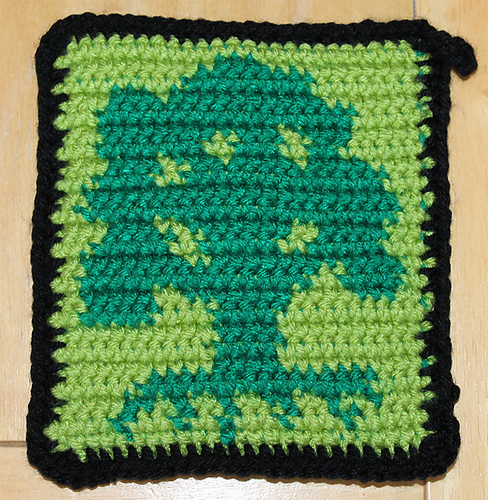 Magic the Gathering Green Mana (Forest) Potholder