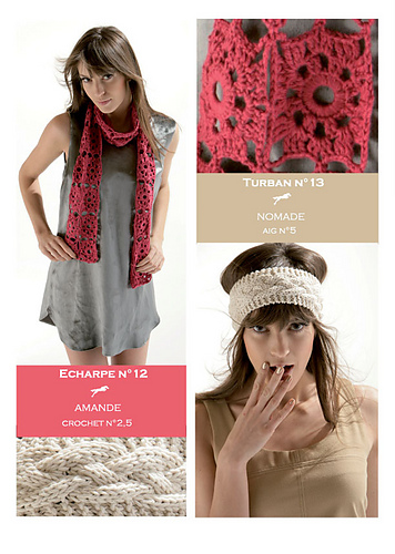 CB12 Crochet scarf-Turban N°12-13