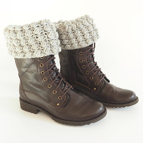 Bobble Stitch Boot Cuff