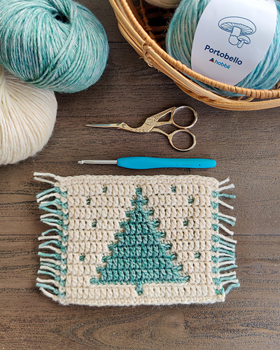 Mosaic Christmas Tree Coaster