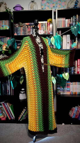 Extended Hexagon Cardigan add on