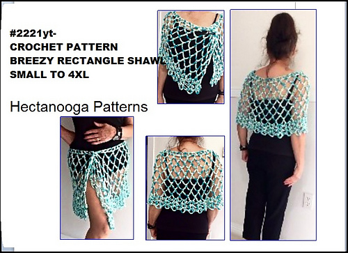 2221yt- BREEZY Rectangle Shawl