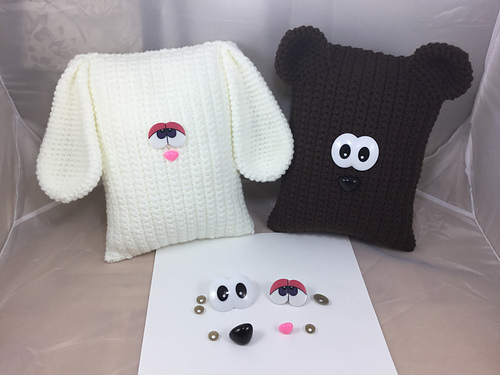 Bunny and Bear Pillow