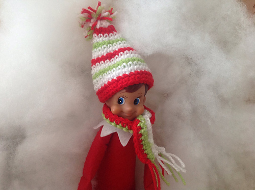 Elf on the Shelf Hat & Scarf set
