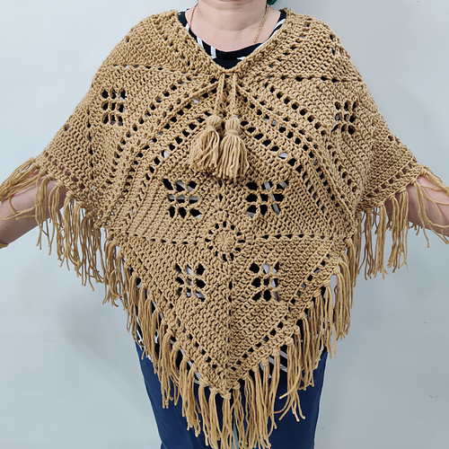 Flowertastic Poncho