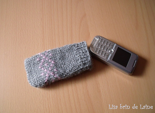 Cell Phone Cozy Stranded Knitting