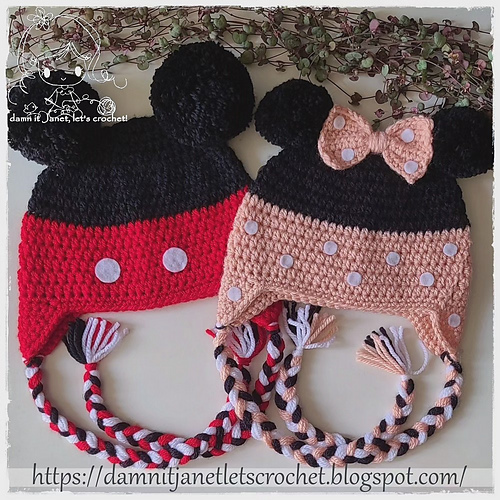 Mickey Mouse Earflap Beanie