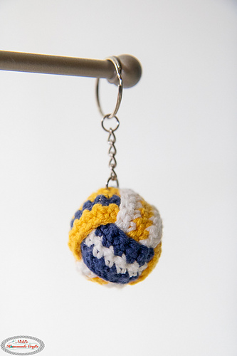 Volleyball Keychain