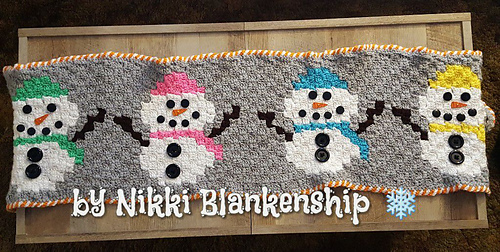Snowman Table Runner