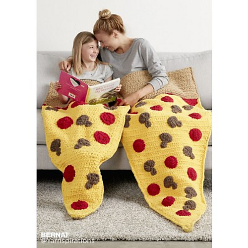 Pizza Party Crochet Snuggle Sack