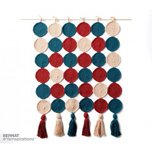 Round In Circles Crochet Wall Hanging
