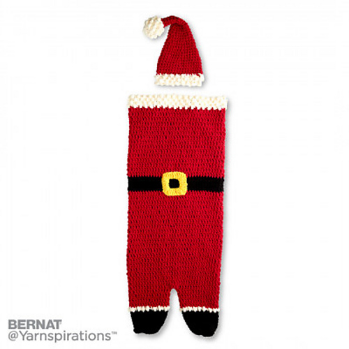 Dear Santa Crochet Snuggle Sack & Hat