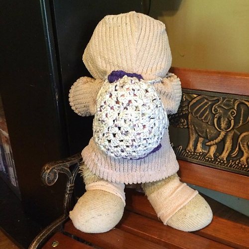 Granny Square purse to backpack tutorial