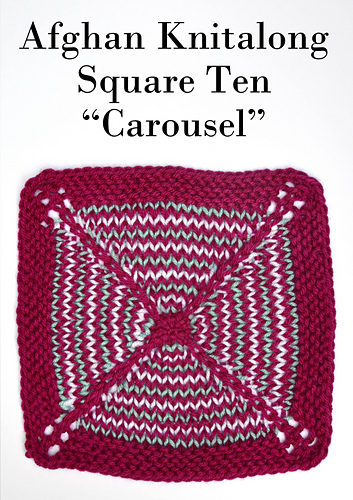 Don't Be A Square Afghan - Block Ten "Carousel"