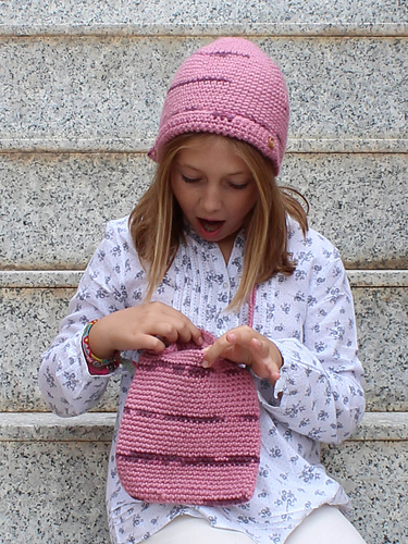 Gorro y bolso de ganchillo Los Ángeles