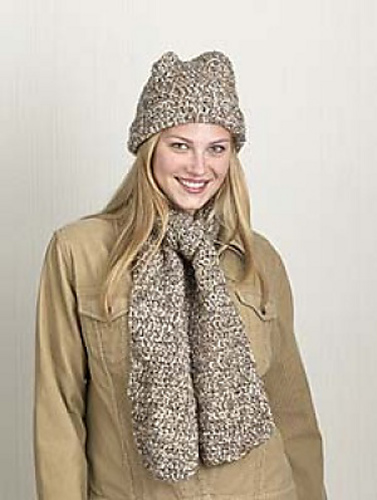 One-Skein Hat and Scarf (crochet)
